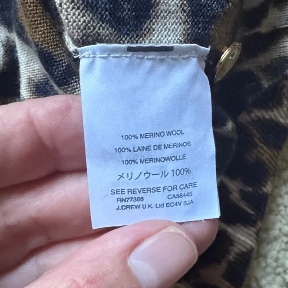 J Crew Leopard Cardigan - Picture 3 of 5